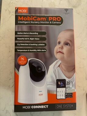Mobicam PRO Intelligent Baby Monitor & Camera - White